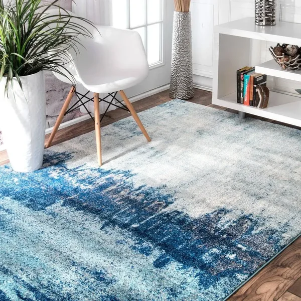 nuLOOM Alayna Black 9 ft. x 12 ft. Abstract Area Rug