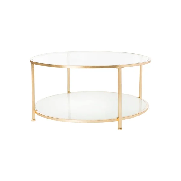 Safavieh Ivy 2 Tier Round Coffee Table - Gold
