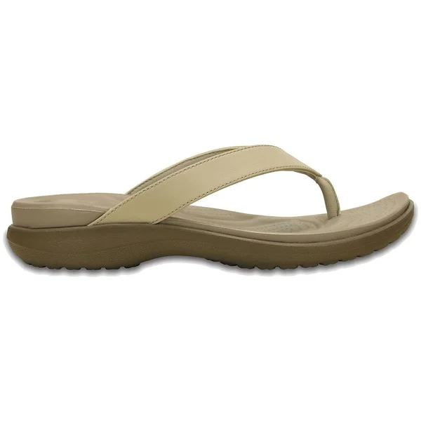 Crocs Women's Capri V Flip Flop Sandal, Size: 7 M, Brown