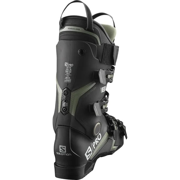 Salomon S Pro 120 Ski Boots 31.5 Black Beluga Red