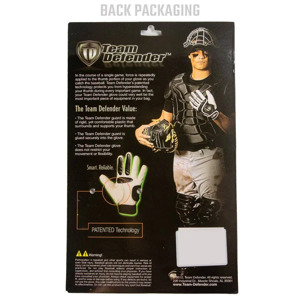 Team Defender Catcher&s Thumb-Guard Protective Glove TDBBA001RHT-L-WB