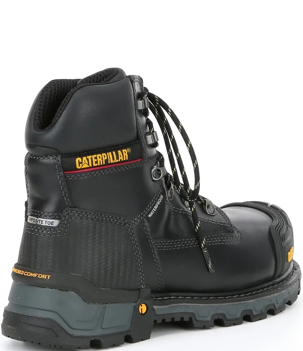 Caterpillar Men's 6 in. Excavator XL Waterproof Composite Toe Work Boots - Brown - 11
