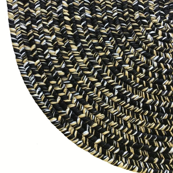 Capel Rugs Orange Regalia 5& x 8& Oval Team Spirit Braided Rug