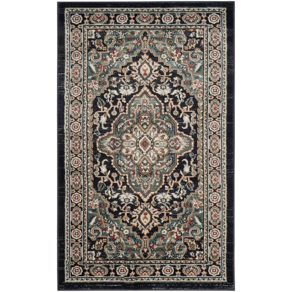 Safavieh LNH338A Lyndhurst Teal - Grey Area Rug - 8& x 10&