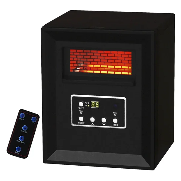 Pro Fusion Heat Gd9215bcp-4j 1500 Watt 4 Tube Black Infrared Heater