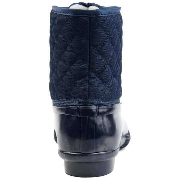 Women's Journee Collection Chill Duck Boot - Navy - Size 9