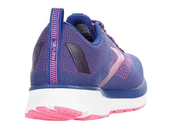 Brooks Revel 4 Women's Running Shoes Blue/Ebony/Pink : 11.5 B - Medium