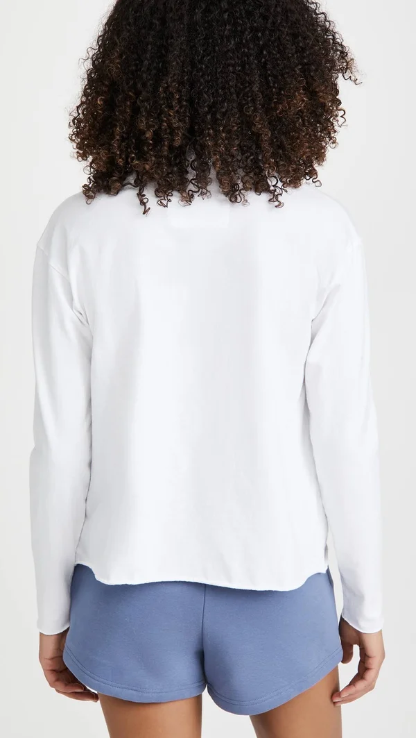 Frank & Eileen - Popover Henley in White Xs