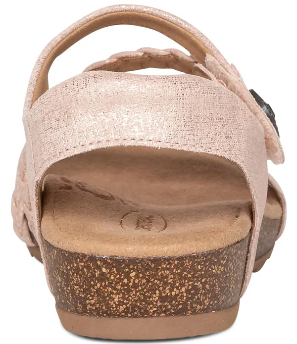 Aetrex Jillian Braided Quarter Strap Gold - 6