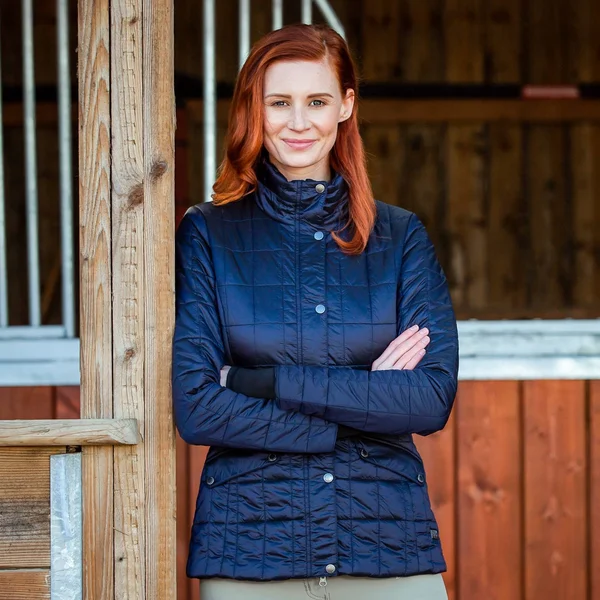 B Vertigo Women's Julianne Quilted Jacket - Dark Navy