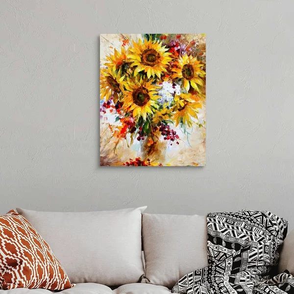 Sunflowers of Happiness, Canvas Wall Art, 24x30, Great Big Canvas