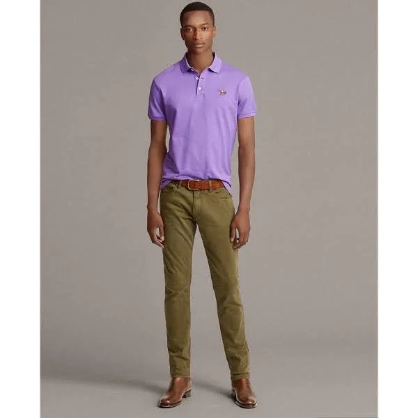 Ralph Lauren Cotton Pique Standing Horse Polo - Lavender M