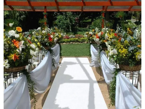 White Carpet Aisle Runner - 3& x 15& - Many Other Sizes to Choose from