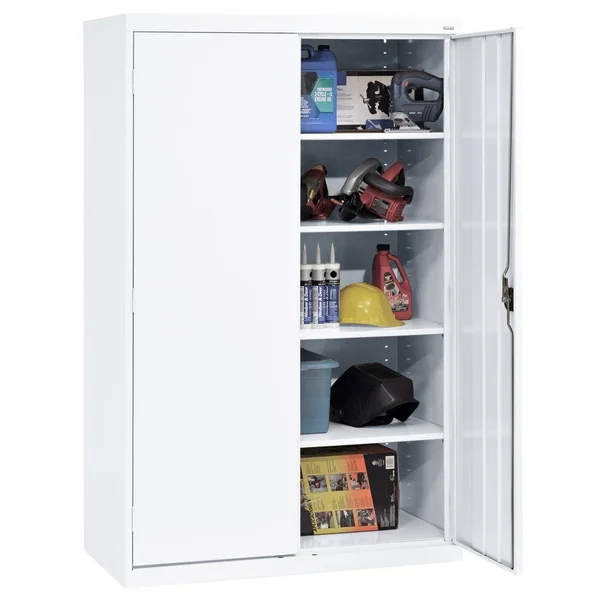 Sandusky Lee EA4R462472-22 Elite Series Storage Cabinet with Recessed Handle, White - 46 x 24 x 72 in.