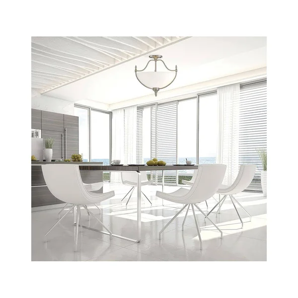 Savoy House 6-1005-3-SN - Herndon 3 Light Semi-Flush, Satin Nickel