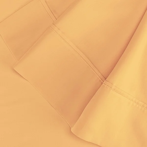 Egyptian Linens Outlet 300-TC Cotton Solid Sheet Set, Gold, Queen