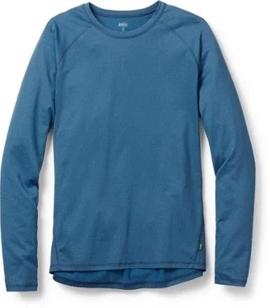 Rei Co-op Men's Lightweight Base Layer Long-Sleeve Crew Top Blue M