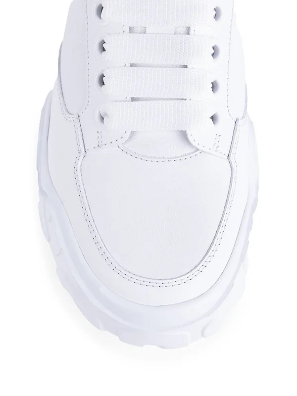 Alexander McQueen Oversized Sneakers, White/Black, Women's, 36.5EU, Sneakers & Trainers Chunky & Oversized Dad Sneakers