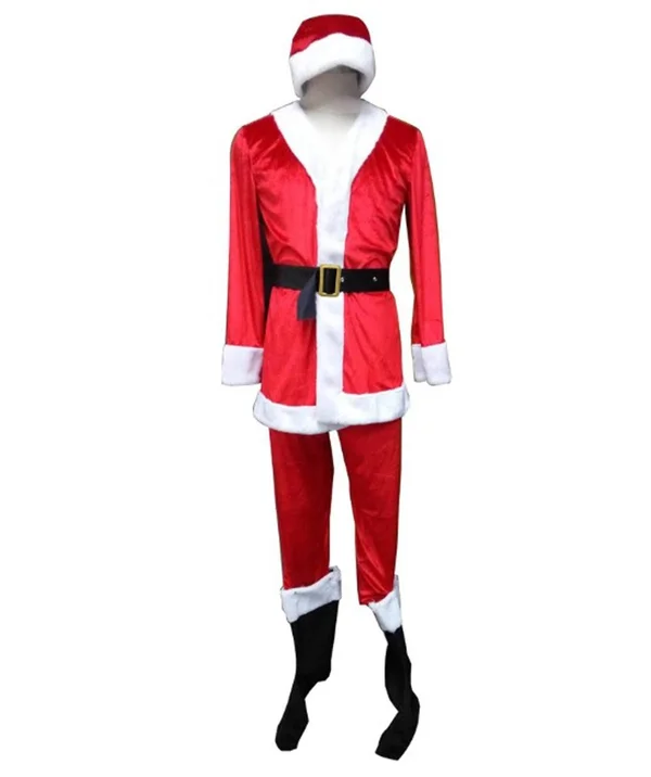 HalloweenPartyOnline Men's Red Classic Santa Claus Suit Christmas Costumes