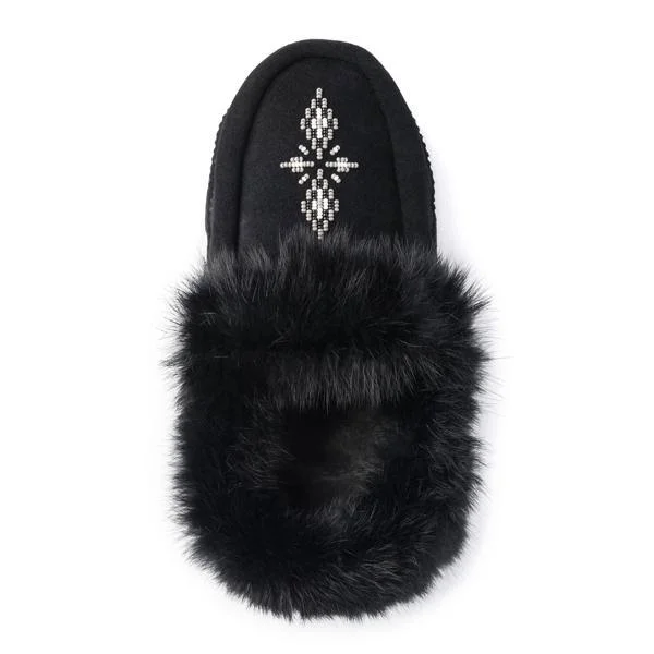 Manitobah Mukluks Women's Traveller Moccasin Crepe Black 8