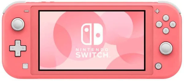 New Nintendo Switch Lite Coral Console Bundle with 4 Games: The Legend of Zelda: Breath of The Wild, Super Mario Odyssey, Super