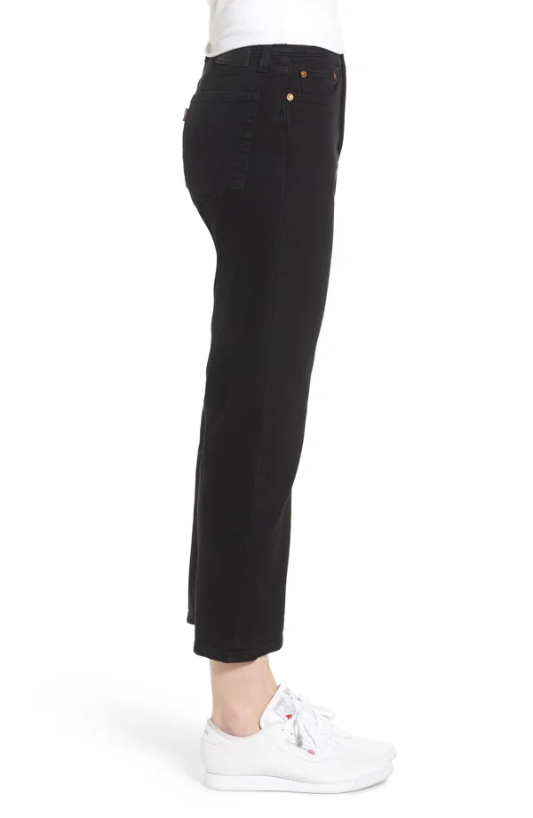 Levi&s Wedgie Straight Black Heart Jeans