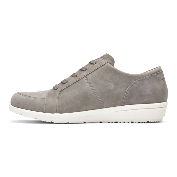 Vionic Abigail Lace Up Slate Nubuck, 8.5, M