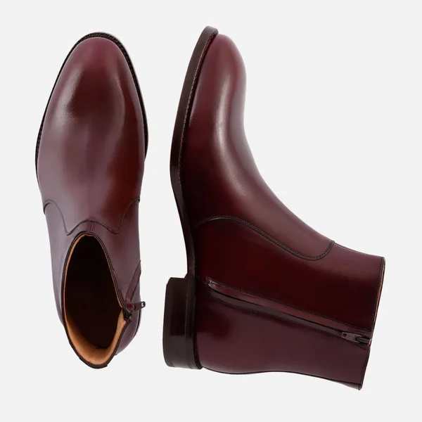 Beckett Simonon Easton Side-Zip Boots - Bordeaux, Size 14, Men's Boot