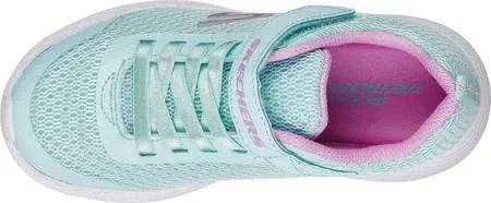 Skechers Girls& Dyna-Lite Sneaker, Aqua/Purple