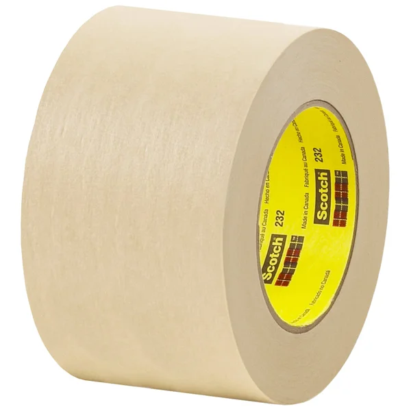 3M High Performance Masking Tape 232 Tan - 72 mm x 55 M 6.3 Mil