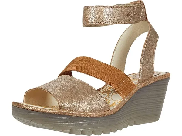 Women's Fly London Yode Wedge Sandal, Size 8-8.5US - Beige