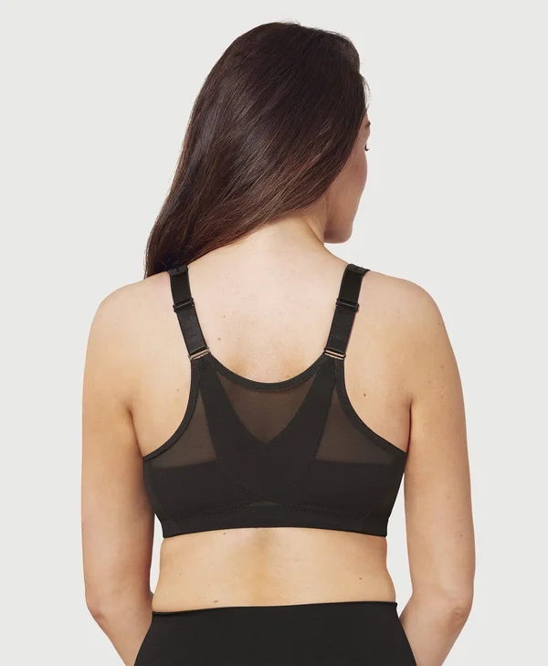 Glamorise Women's MagicLift Posture Back Support Bra - Black - 56D