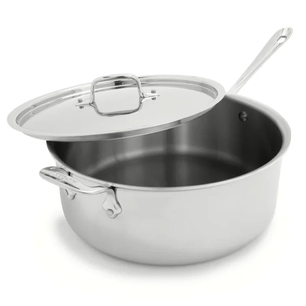 All-Clad Stainless Steel 6 qt Deep Saute Pan with Lid