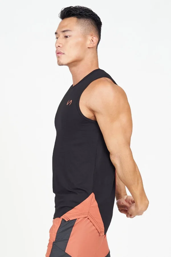 TLF Men's Surge Athletic Tank Top, Black Black, S