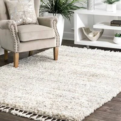 Ivory Area Rug Langley Street Rug Size: Round 8&
