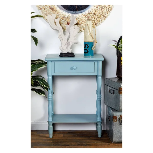 Wood Side Table 22x22W, 31x22H