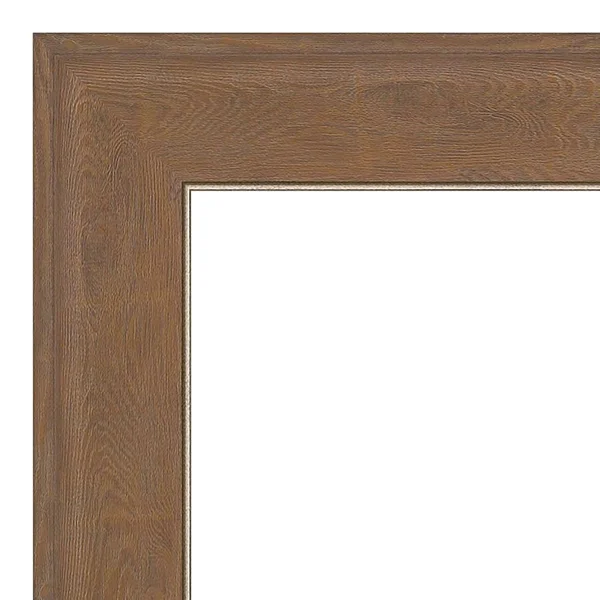 Amanti Art Alta Brown Framed Bathroom Vanity Wall Mirror, 20x24