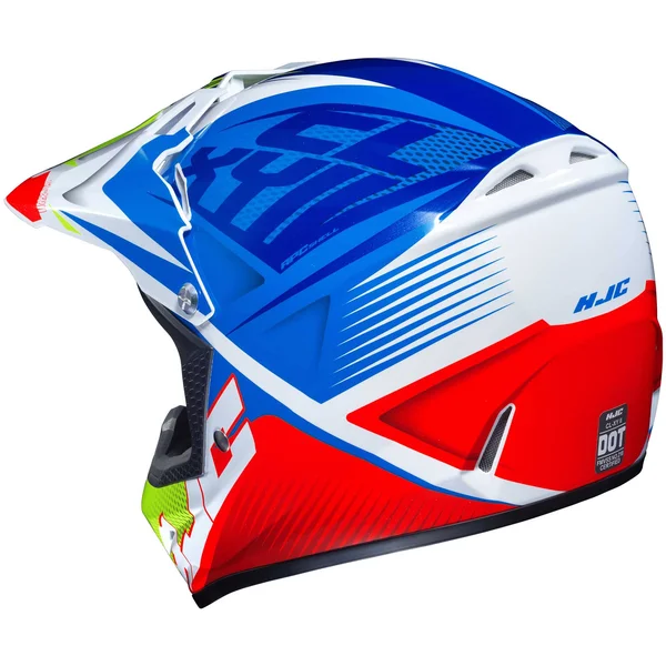 HJC CL-XY 2 Youth Helmet - Ellusion - Red/White/Blue/Hi-Viz Yellow - Size X-Large
