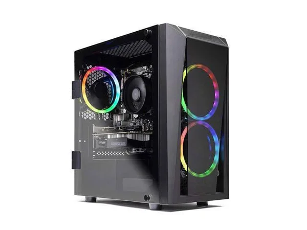 Skytech Blaze II Gaming Computer PC Desktop ? Ryzen 5 2600 6-Core 3.4 GHz, Nvidia GeForce GTX 1650 4G, 500g SSD, 8GB DDR4, RGB