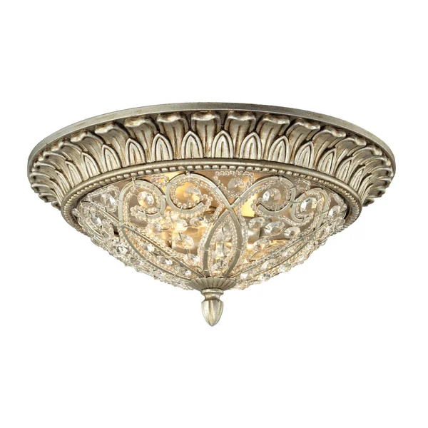 Elk Lighting 11693/2 Andalusia 2 Light Flush Mount in Aged Silver