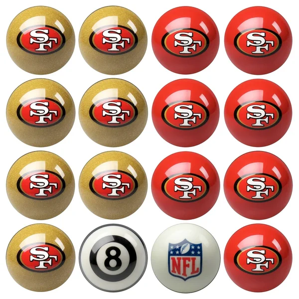 San Francisco 49ers Home & Away Billiard Ball Set