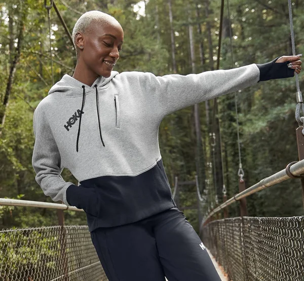 Hoka Women's Hoodie in Grey - Size Xs