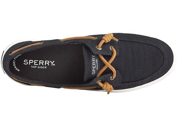 Sperry Top-Sider Crest Boat Smocked Hemp 6 Women's Black