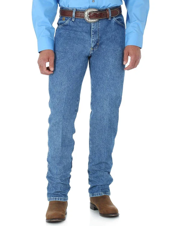 Wrangler Men's George Strait Cowboy-Cut Original-Fit Jeans - Stone Wash (32)