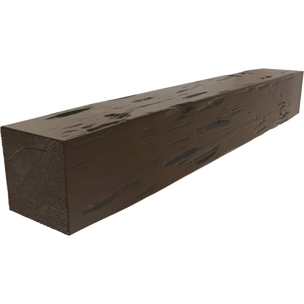 Ekena Millwork MANUPC06X08X84BM 6x22H x 8x22D x 84x22W Pecky Cypress Faux Wood Fireplace Mantel - Burnished Mahogany