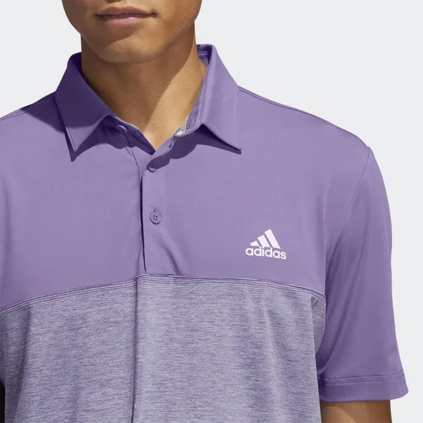 Adidas Ultimate365 Fade Stripe Polo Tech Purple/Purple Tint XX-Large