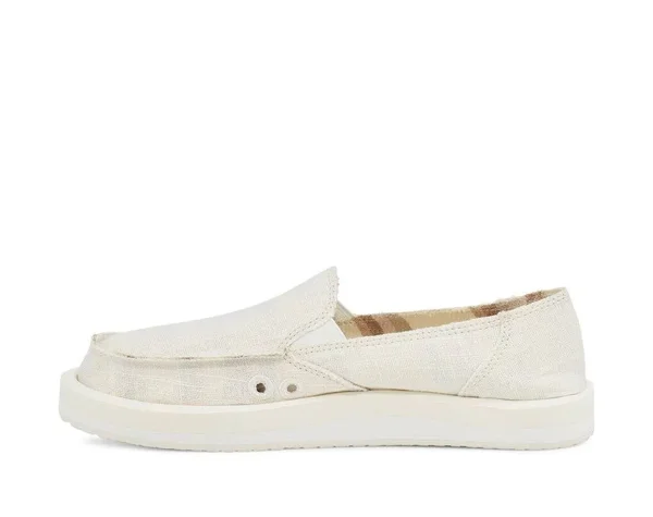 Sanuk Donna Soft Top Hemp 10 Women's White