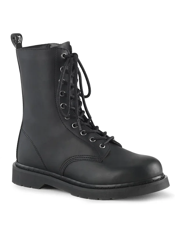 Demonia - Unisex BOLT-200 Boots Black Vegan, Size-7