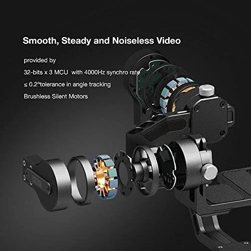 Zhiyun Crane (V2) 3-Axis Handheld Gimbal Stabilizer for Mirrorless Camera and Dslr Up to 3.96lb, I. E. Canon M, Nikon J, Sony A7