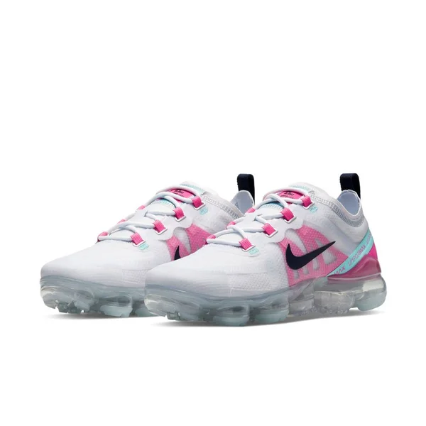 Nike Women's Air VaporMax 2019 Running Shoes - Pink/Grey - Size 5.5